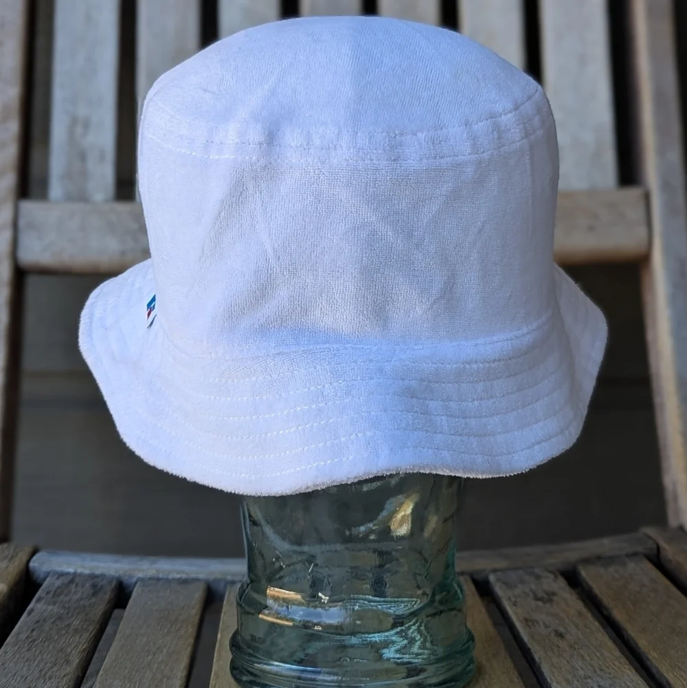 NWOT Russell Athletic Topo Chico Hard Seltzer White Terrycloth Bucket Hat OSFM
